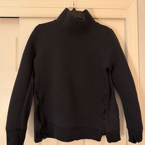 All in Motion Black Ribbed Turtleneck Sweater